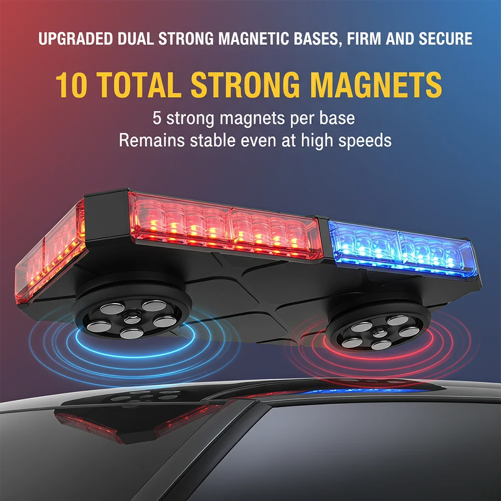 For Vehicles Pickup Trailer 48 Magnetic Warning Roof Rotating