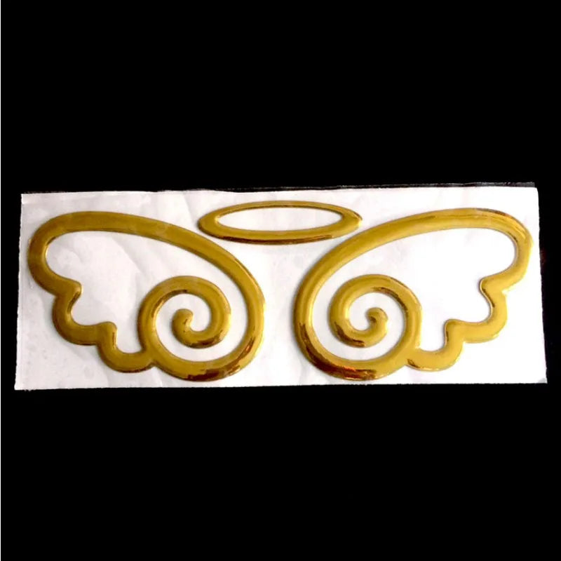 1PC 3D Angel Wings Pvc Sticker Decal Rear Body