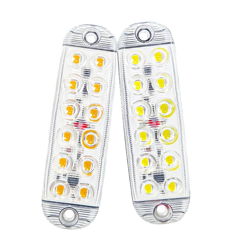 12 Strobe Side Warning Grille Flashing Lightbar Truck Signal