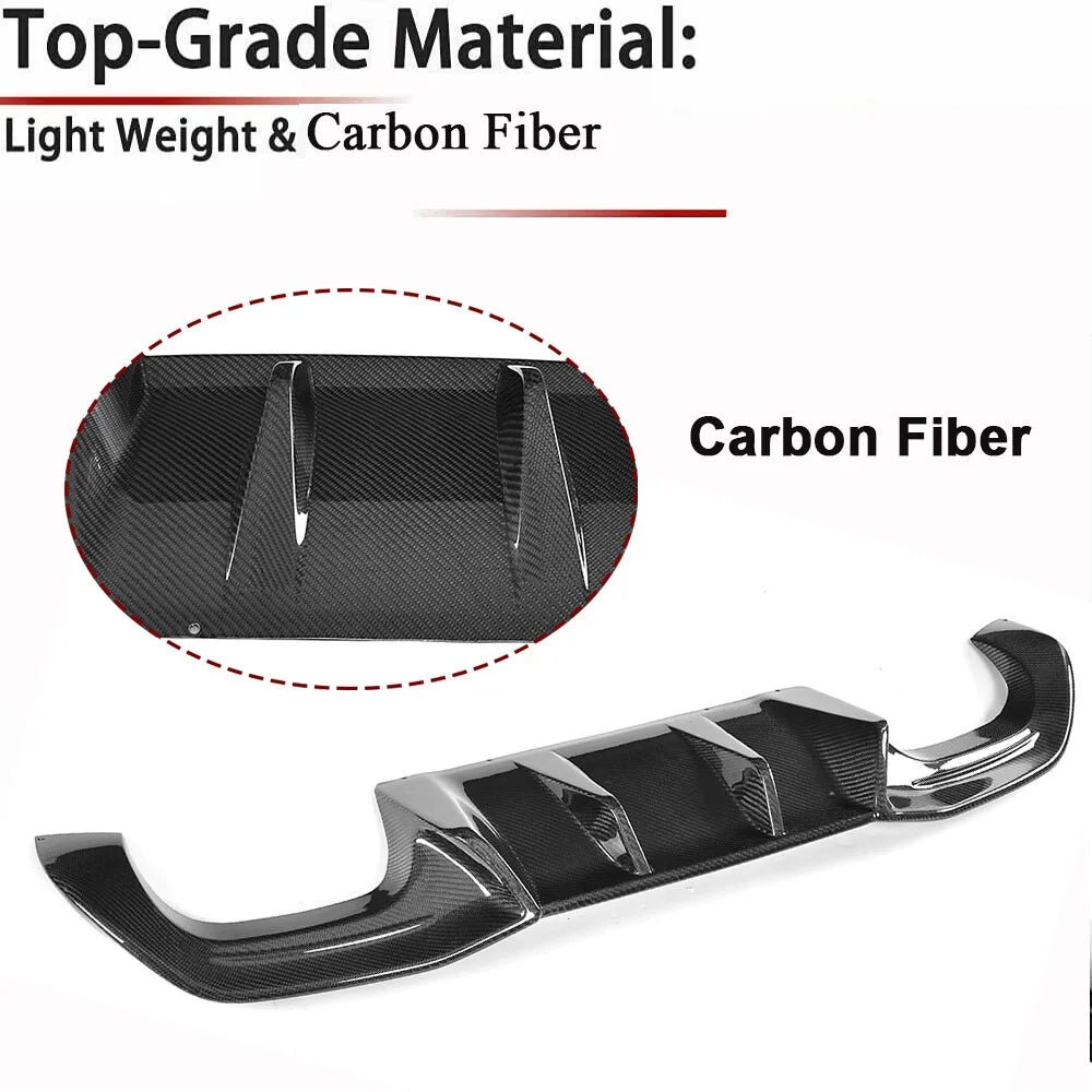 For BMW 2Series F87 M2 M2C Carbon Fiber Ak Rear Lip Diffuser