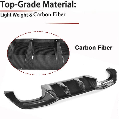 For BMW 2Series F87 M2 M2C Carbon Fiber Ak Rear Lip Diffuser