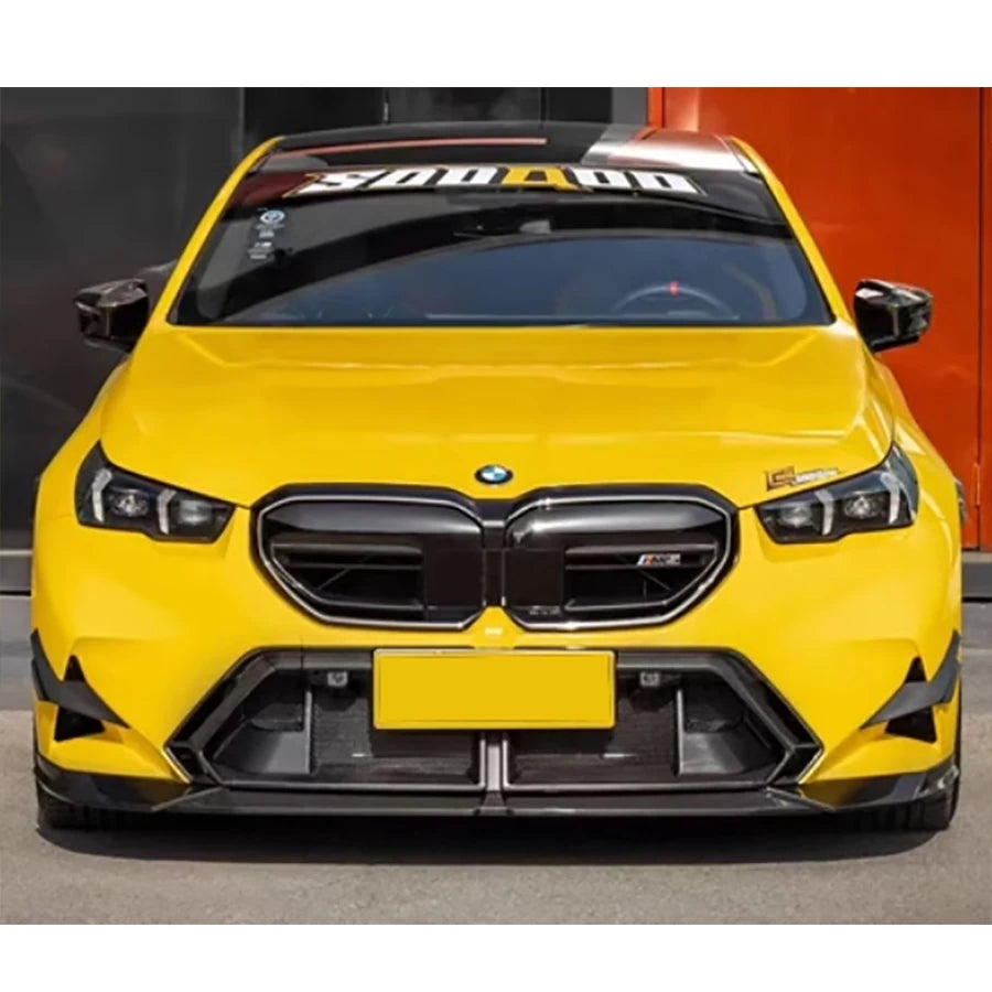 For BMW M5 G90 Dry Carbon Fiber Racing Grills Front Bumper Air