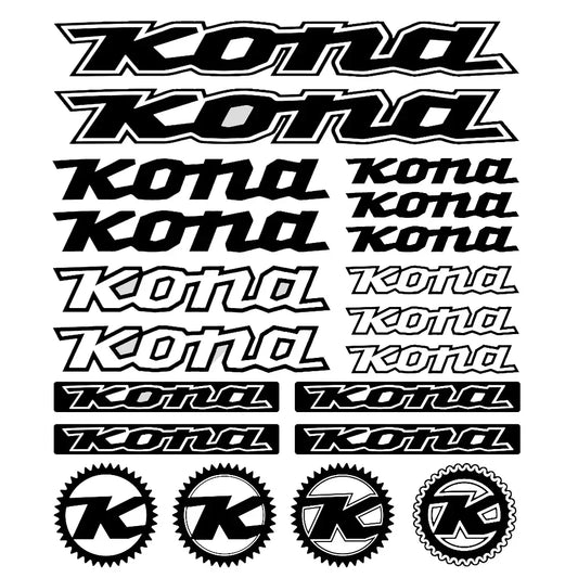 For Kona Bicycle Frame Graphic Styling Sticker Body Decals Set