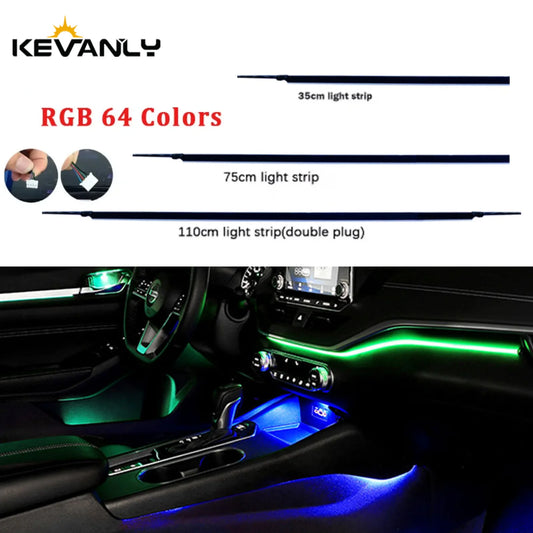 110CM RGB Colors Acrylic Strip Ambient Parts Replacement Wires