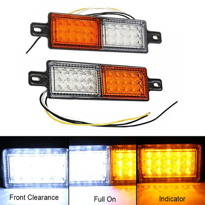 2PCS Truck Trailer Bull Bar Front Bumper Indicator Side