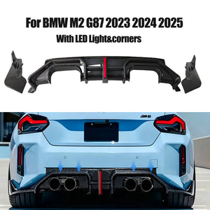 For BMW M2 G87 2023 2024 Rear Bumper Lip Diffuser Spoiler