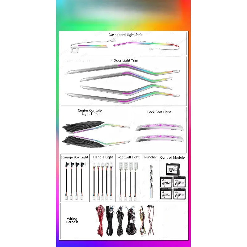 For 3 2023+ Colors Dynamic G20 Ambient Interior Lighting Upgrade