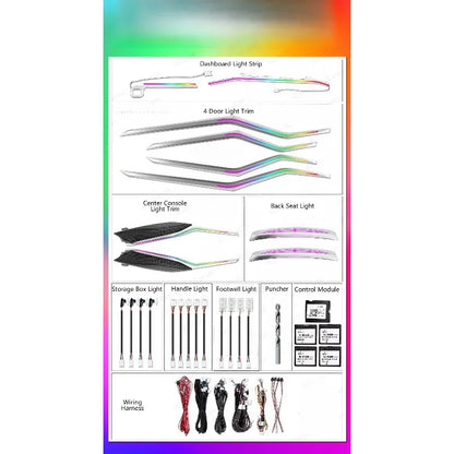 For 3 2023+ Colors Dynamic G20 Ambient Interior Lighting Upgrade