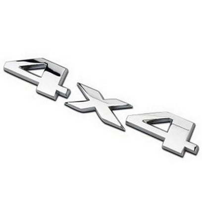 3D 4X4 Emblem Chrome ABS Sticker Tail Badge Rear