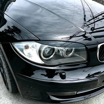 For BMW 1 Series E81 E82 Front Headlight Eyebrow Eyelid Trim