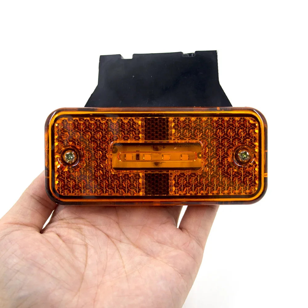 4PCS 12V 24V Side Marker External Squarde Warning Tail