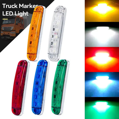 6LED Super Bright Front Rear Side Marker 12v-80v Clearance