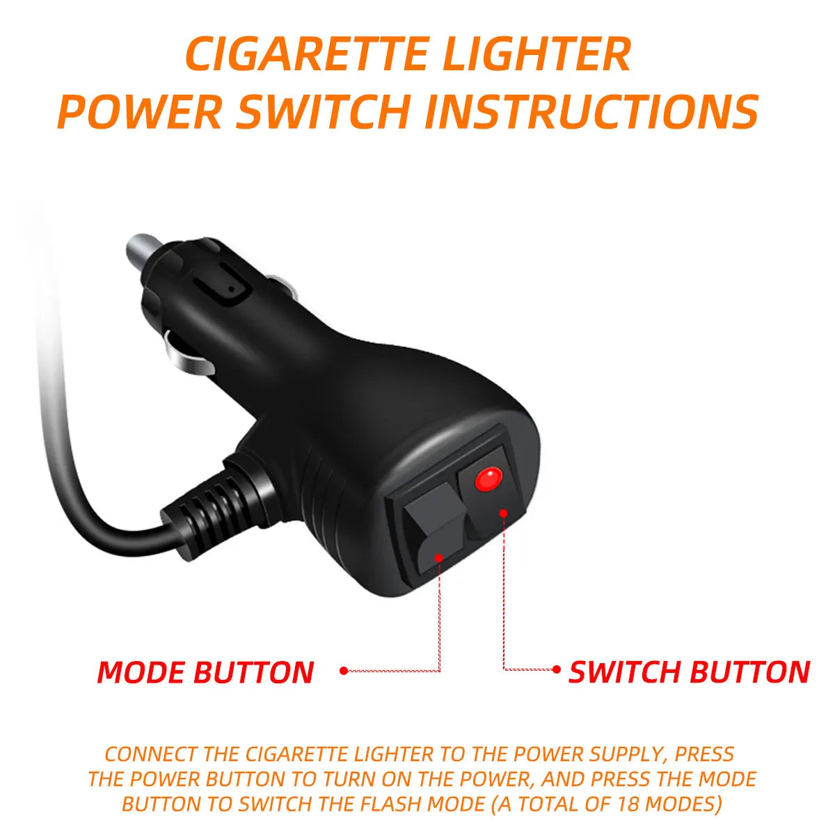 For Automobiles Trailers In Emergency Strobe Amber Flashing