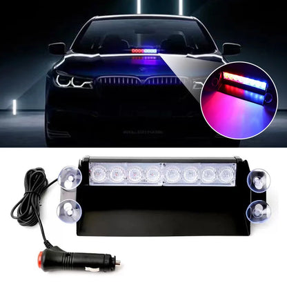Windshield Flashing Warning Signal Red Blue Emergency 12V Strobe