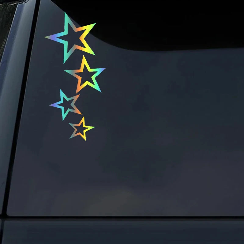 12x24cm Stars Sticker Vinyl Decal Waterproof Stickers On Truck