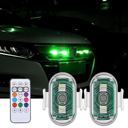 4PCS Wireless Remote Control RGB Warning Flash anti-collision