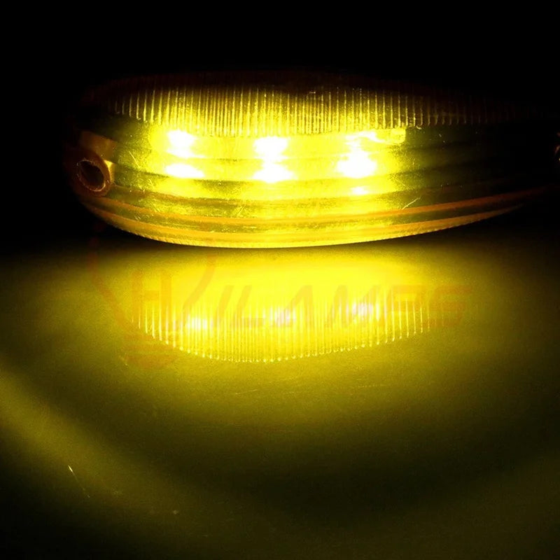 5X Amber Trailer Truck Bus 3LED Cab Roof Marker