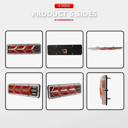 2PCS 12 24V Taillight Assembly Truck Pickup Box Type