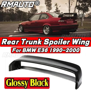 For BMW 3 Series E36 1990-2000 Rear Trunk Spoiler Glossy Black