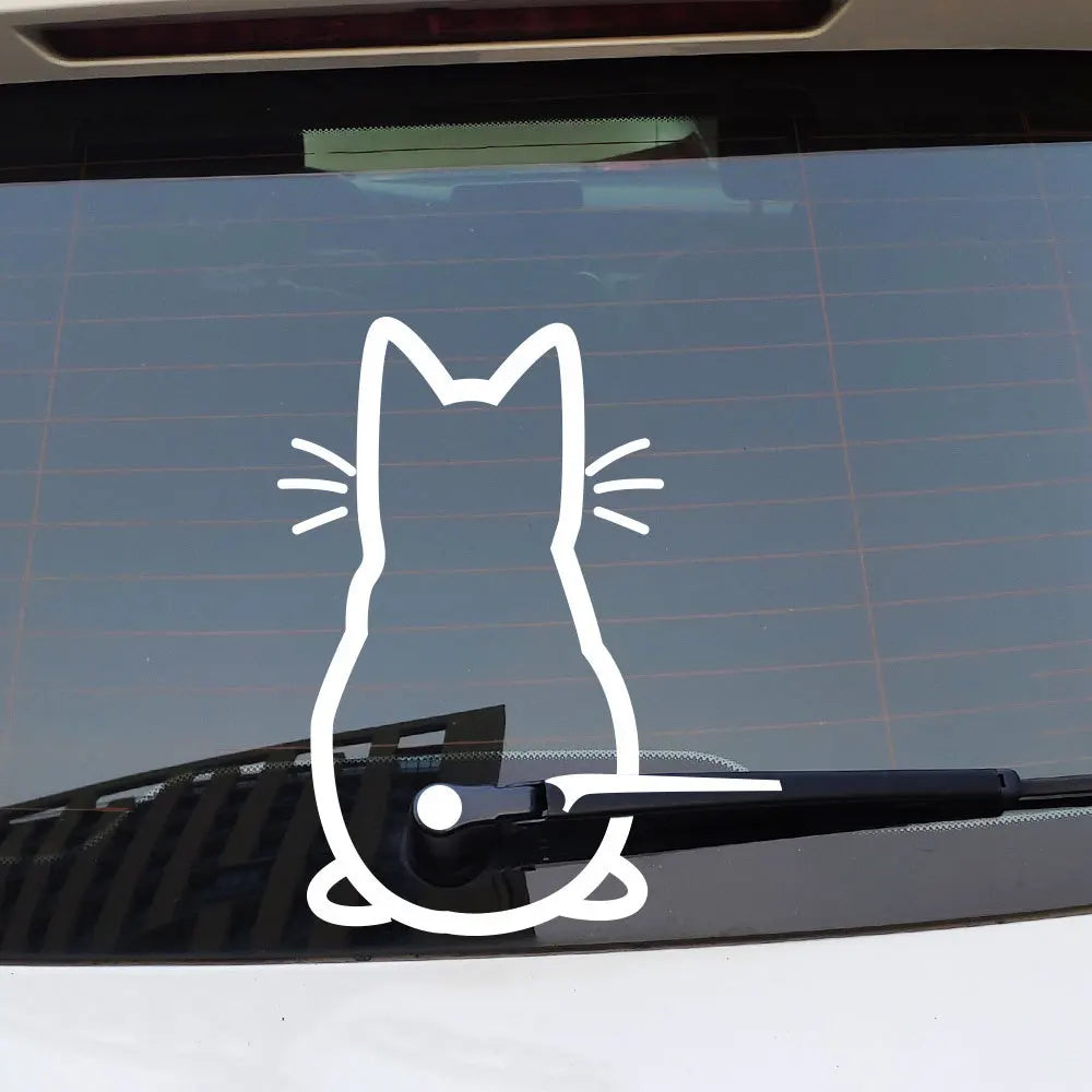 Kitty Cat Stickers Personalized Ecorative Windshield Wiper Cute