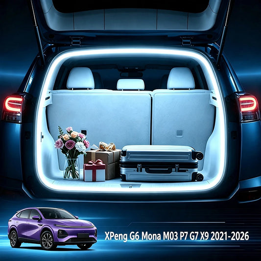Car LED Trunk Light Strip For XPeng G6 Mona M03 P7 G7 X9 2021-2026 Bar Cargo Lamp Tailgate Ambient Lighting Rear Boot Li