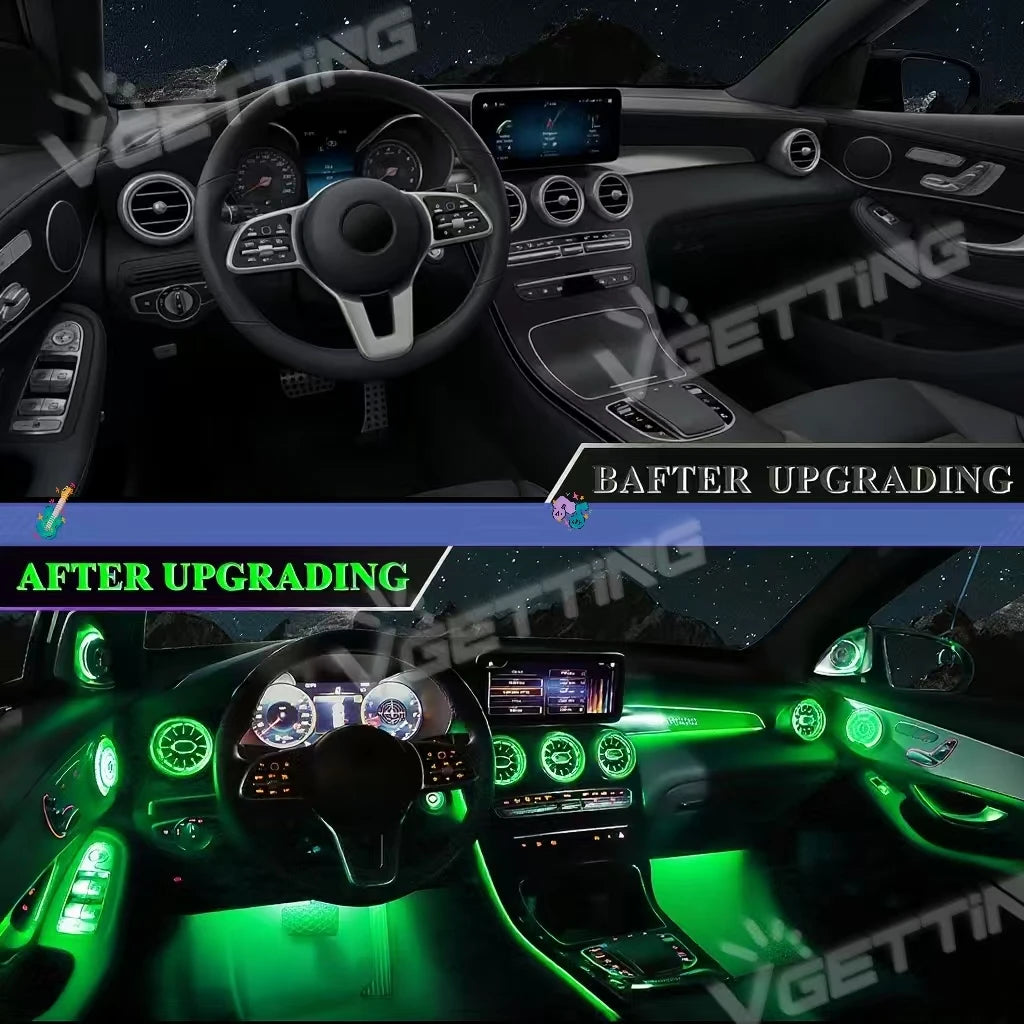 For Mercedes-Benz C Glc W205 X253 Color RGB Atmosphere 2014 2019