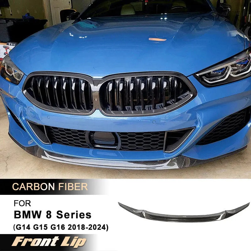 For BMW 8 Series G14 G15 Front Bumper Lip Spoiler G16 2018-2024