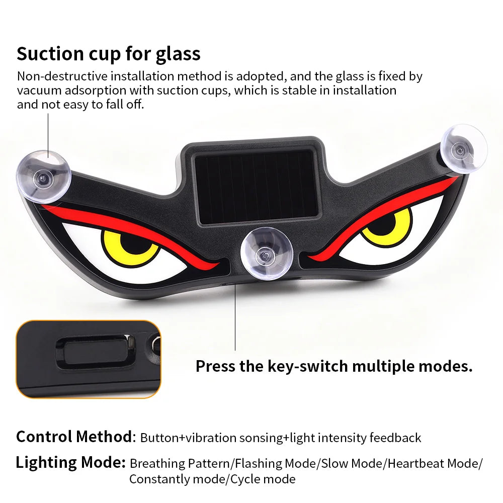 Solar Devil Eyes Powered Interior Ambient Dynamic Expression Cool