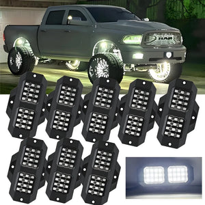 8pods White Rock 24 Smd Chips Underbody Lighting 6000K