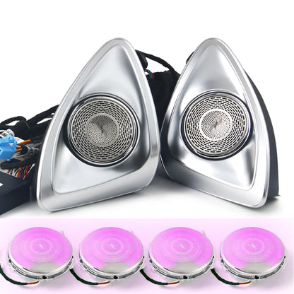 For Mercedes Benz W205 X253 GLC 15-18 3 Color Turbine Vents Ambient Light 4D Rotating Tweeter Speaker Lamp LHD Copilot L