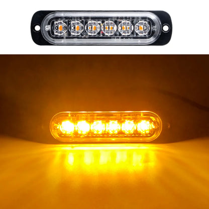 4PCS 6LED Truck Warning Grille Beacon Bar Trailer Emergency