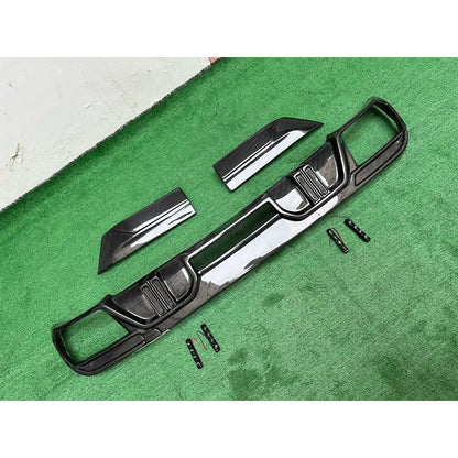 For BMW X6M F96 2019+ Carbon Fiber Back Lip Rear Bumper Diffuser