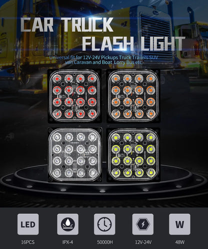 Warning Working Bar Trucks Forklifts Flashing Signal
