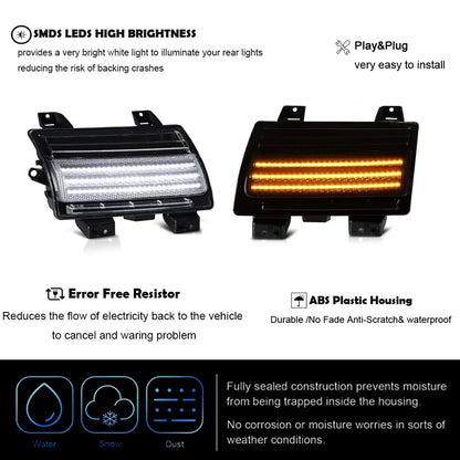 For Jeep Wrangler Jl 2018-2021 Daytime 2X Front Bumper Side
