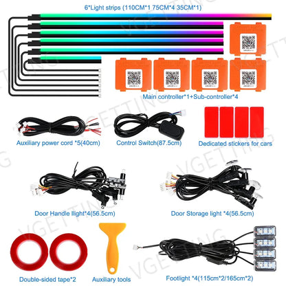 Vgetting In Ambient Dual Zone Symphony RGB Interior Acrylic