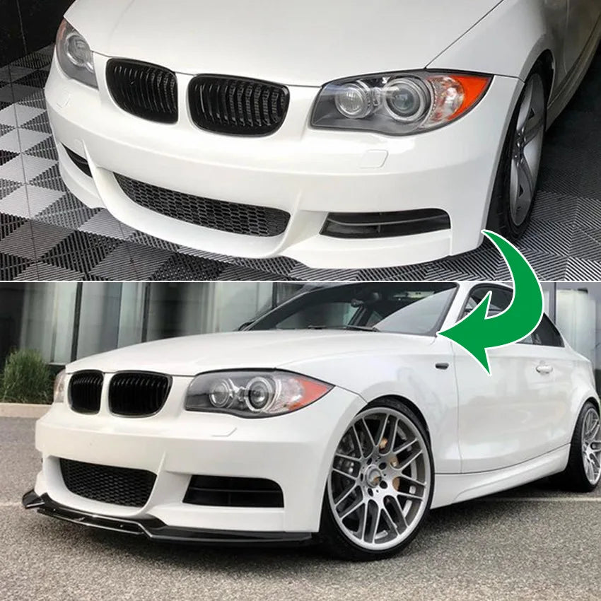 For 2008-2013 BMW 1 Series E82 E88 Automobile Front Bumper Lip