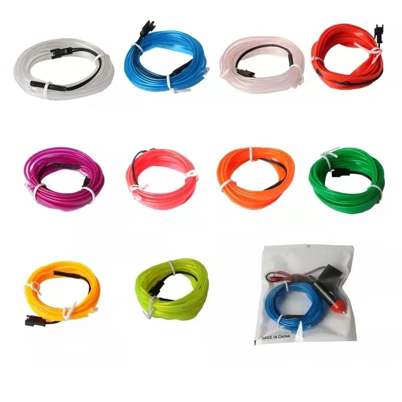 1M Environment El Wire USB Flexible Neon Interior Assembly