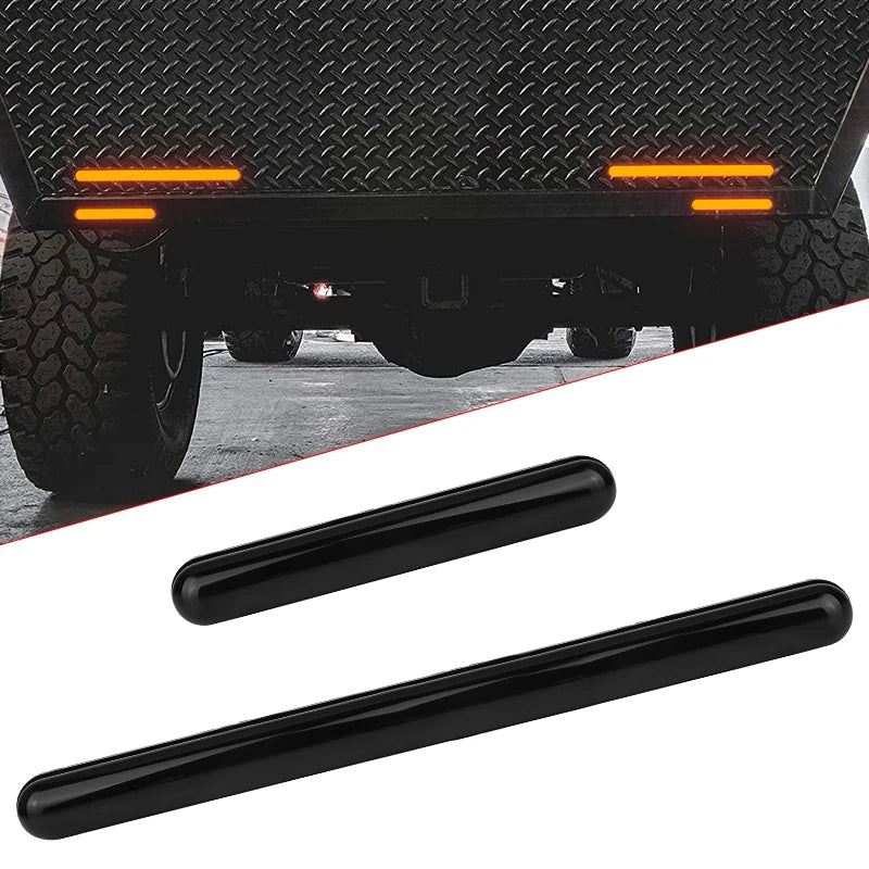 For ATV Pickup Offroad Auto Truck Flowing Amber Turn Signal 12V