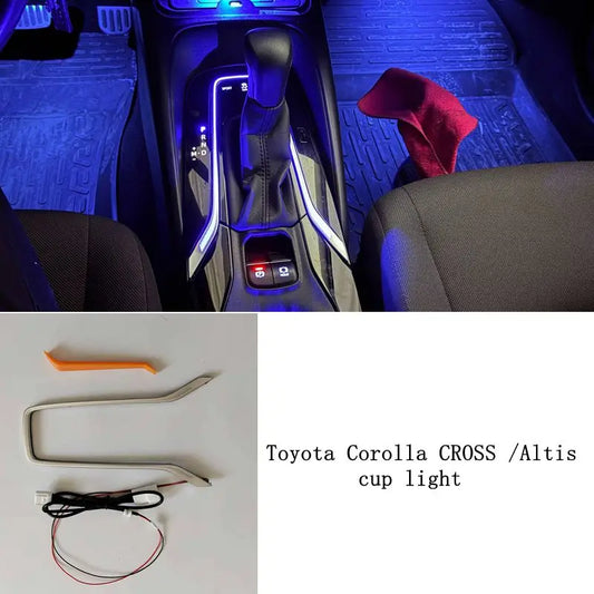 For Toyota Corolla Cross 2020 2021 Blue Cup Holder Interior
