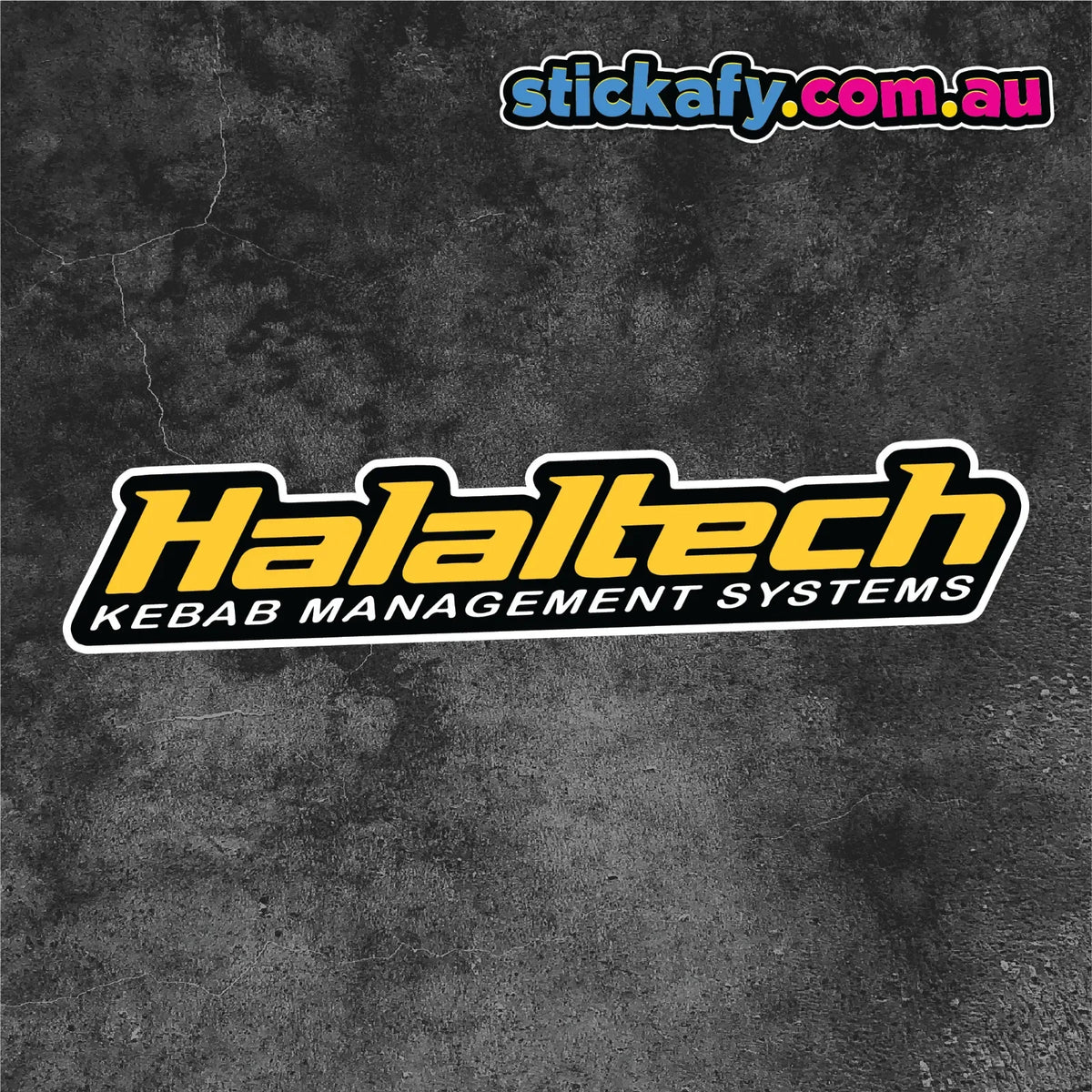 1PC Halaltech Funny Parody Waterproof Vinyl Sticker Bumper Window