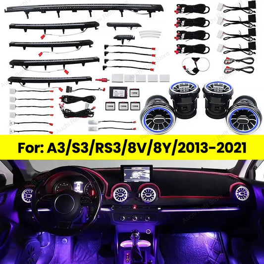 For Audi A3 S3 RS3 8V Colours Ambient 8Y 2013-2018 Mqb Air Vent