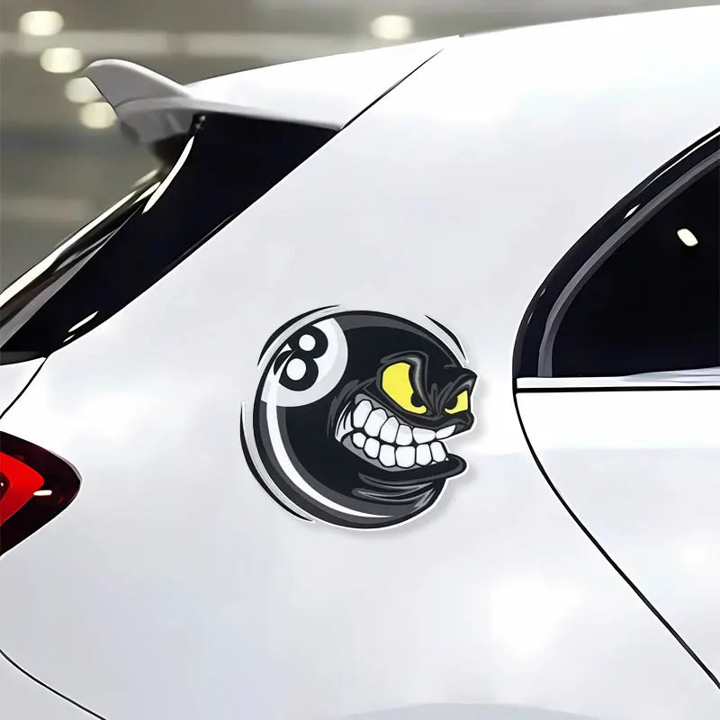 Fierce No Ball Billiards Cartoon Pattern Stickers Window Body