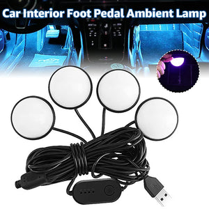 In Foot Ambient Brightness Interior Pedal Colorful Remote Or