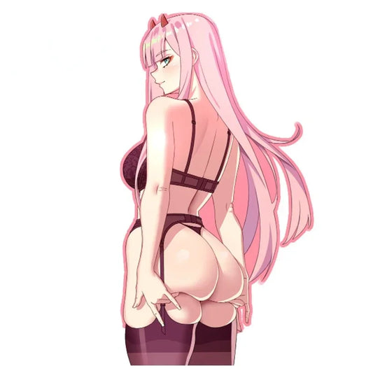 Kawaii Cartoon Decal Darling In Franxx Zero Two Sticker
