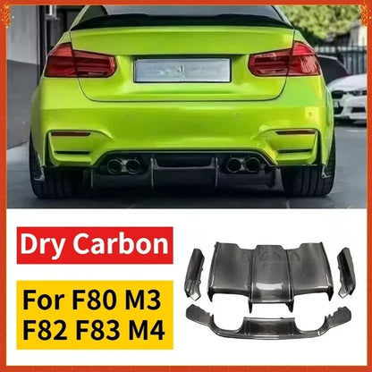 For BMW F80 M3 F82 F83 M4 Psm Dry Carbon Fiber 2014-2018 Rear