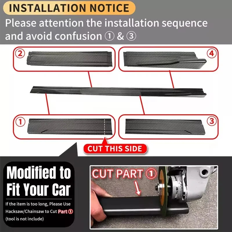 For BMW 4 Series G26 Gran Coupe M Sport 2020-2026 Side Skirts