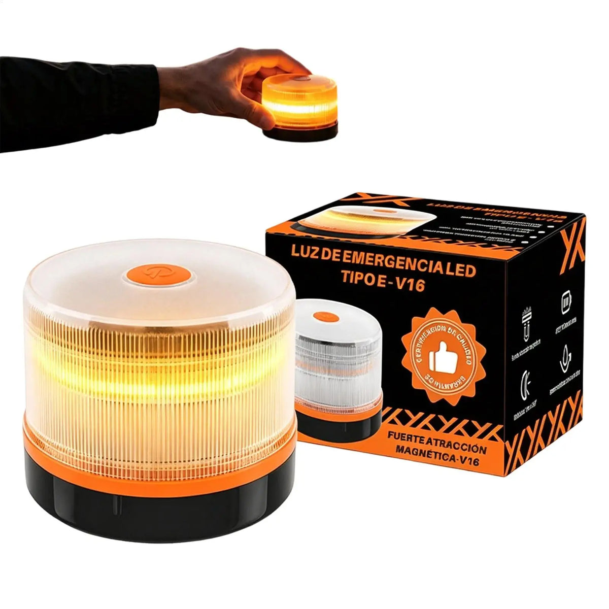 Emergency Beacon USB Rechargeable V16 Magnetic Induction Strobe