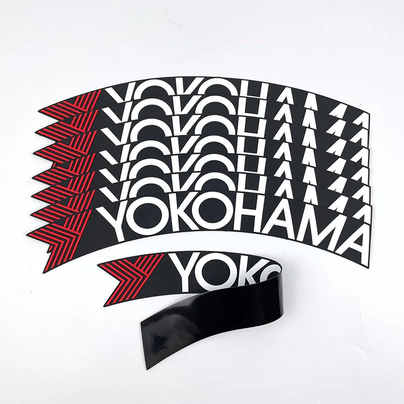 Rubber Letters Tire Sticker Wheel Fit 3D Logo Motorcycle