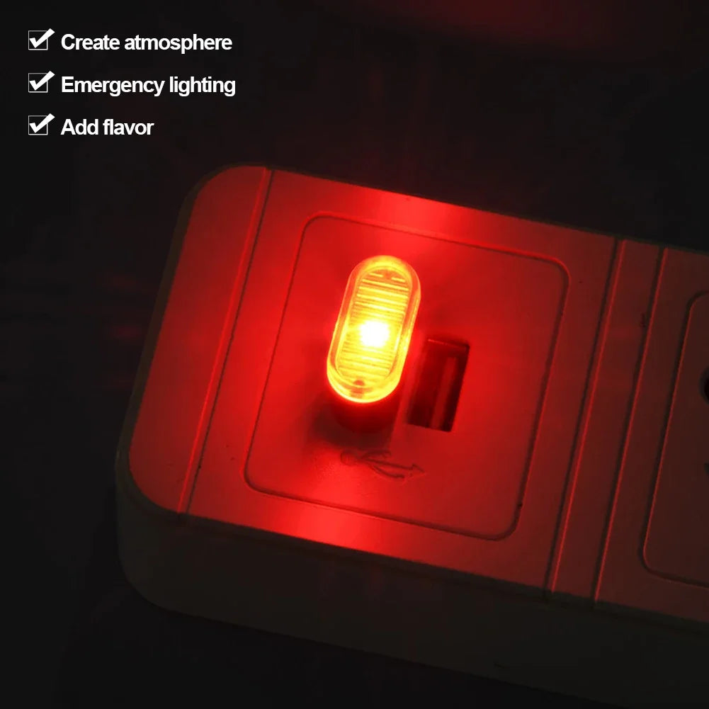 1PC MINI USB Atmosphere Interior Neon Emergency Lighting Portable