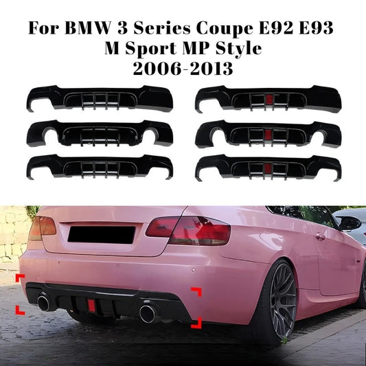 For BMW 3 Series Coupe E92 E93 M Sport Mp Rear Bumper Lip